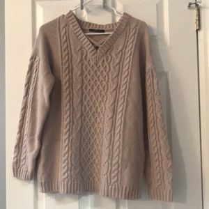 DustyPink Cable Sweater